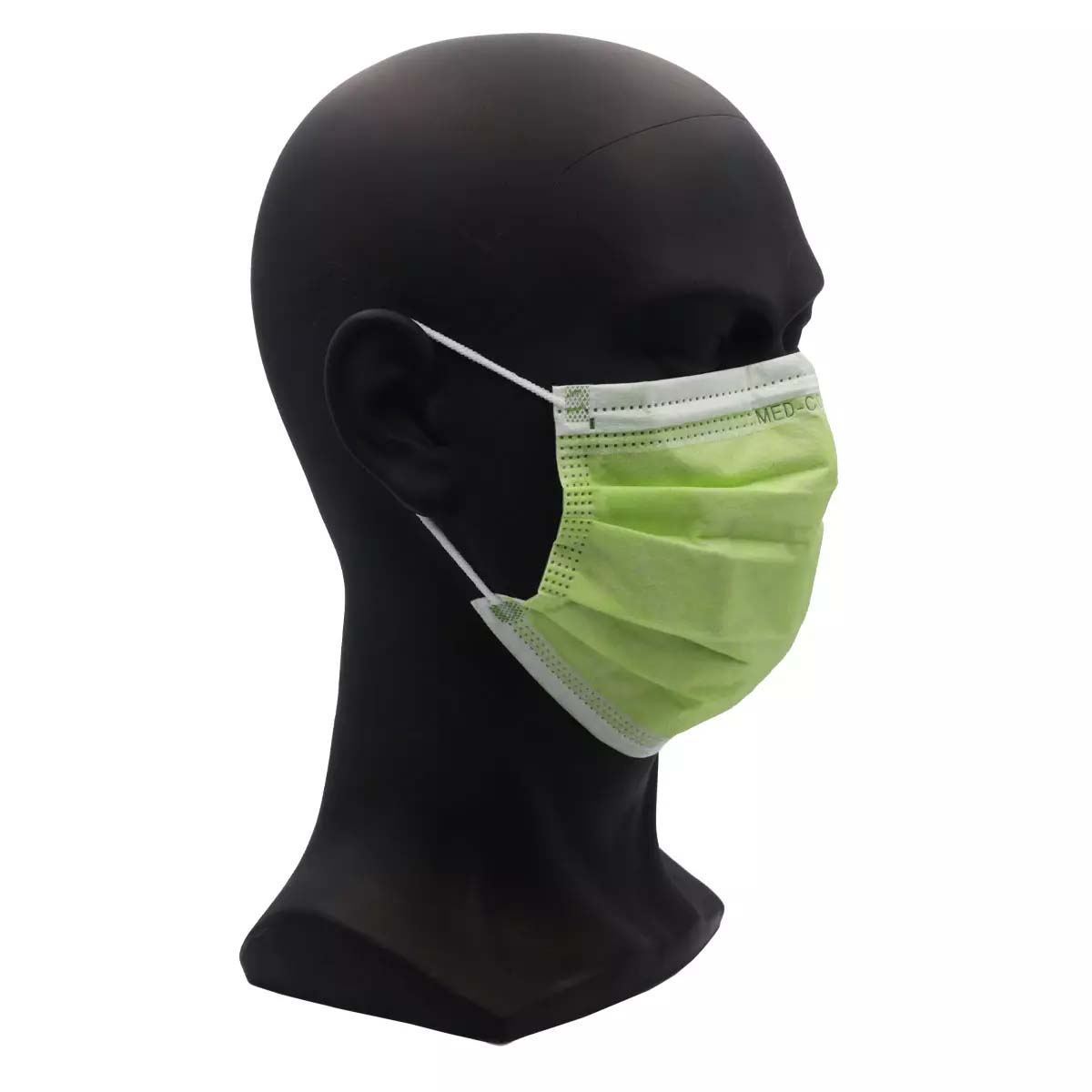 Farbige OP-Maske, cedro, grün, Typ IIR, 3-Lagig, latexfrei, 50 Stück, Einwegmaske, Medizinischer Mundschutz, MNS, Mund-Nasenschutz, Einmalmaske, Schutzmaske, Med-Comfort