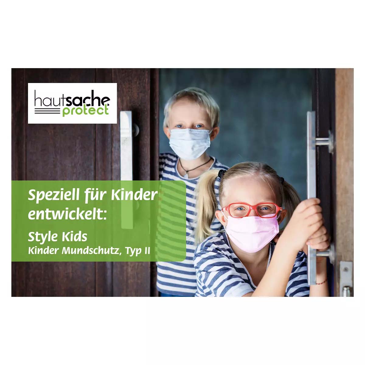 OP-Maske für Kinder, rosa, Typ II, 3-Lagig, latexfrei, 50 Stück, STYLE-KIDS, Einwegmaske, Medizinischer Mundschutz, MNS, Mund-Nasenschutz, Einmalmaske, Schutzmaske