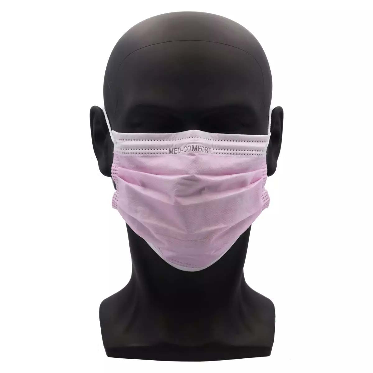 Farbige OP-Maske, rosa, Typ IIR, 3-Lagig, latexfrei, 50 Stück, Einwegmaske, Medizinischer Mundschutz, MNS, Mund-Nasenschutz, Einmalmaske, Schutzmaske, Med-Comfort