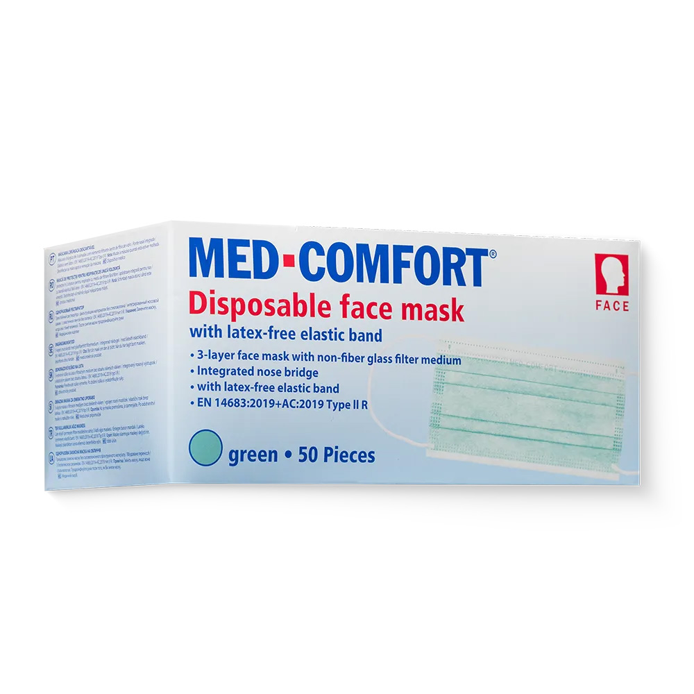 OP Maske, grün, Typ IIR, Med-Comfort