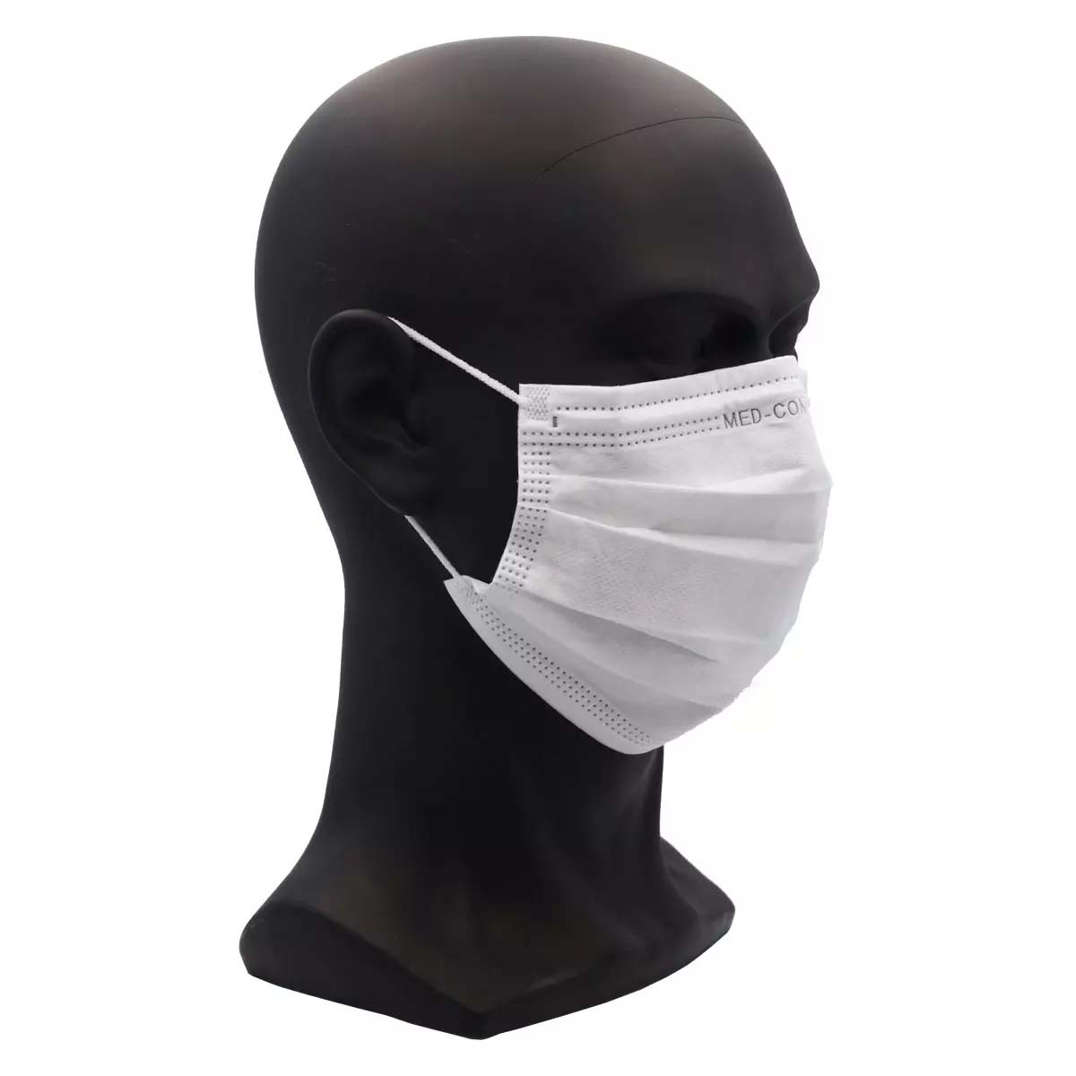 OP-Maske, weiß, Typ IIR, 3-Lagig, latexfrei, 50 Stück, Einwegmaske, Medizinischer Mundschutz, MNS, Mund-Nasenschutz, Einmalmaske, Schutzmaske, Med-Comfort